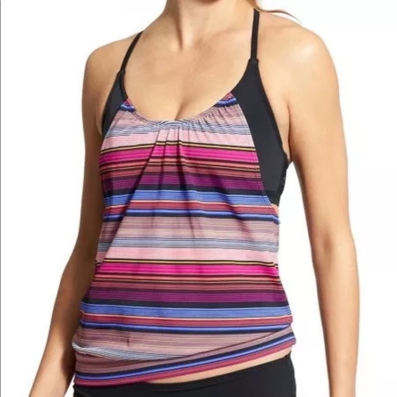 Athleta Other - ⏳GONE 3/31⏳ Athleta capristripe blousy tankini top
